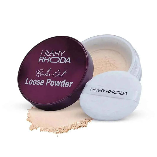 Hilary Rhoda Bake Out Loose Powder - Matte Finish & Lightweight, Oil Control, Hides Imperfections, 10g (Banana - Shade 02) - Gehnasale