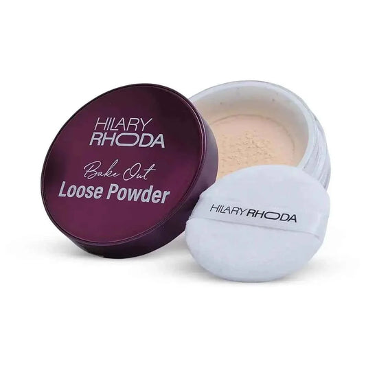 Hilary Rhoda Bake Out Loose Powder - Matte Finish & Lightweight, Oil Control, Hides Imperfections, 10g (Banana - Shade 02) - Gehnasale