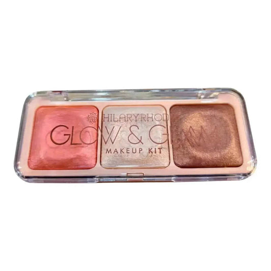 Hilary Rhoda Get Glow Highlighter Palette - Highly Pigmented, Long-Lasting, Soft & Smooth for a Natural Radiant Glow