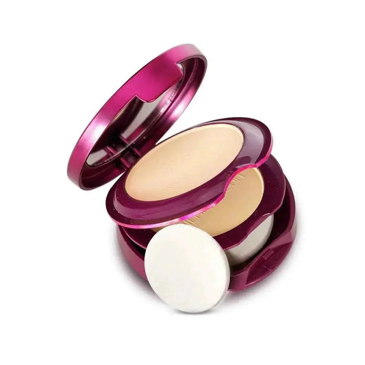 Hilary Rhoda HD High-Definition Pressed Powder - 2-in-1 Compact, Shimmery & Matte Finish, Oil Control, 18g (Sand - Shade 04) - Gehnasale