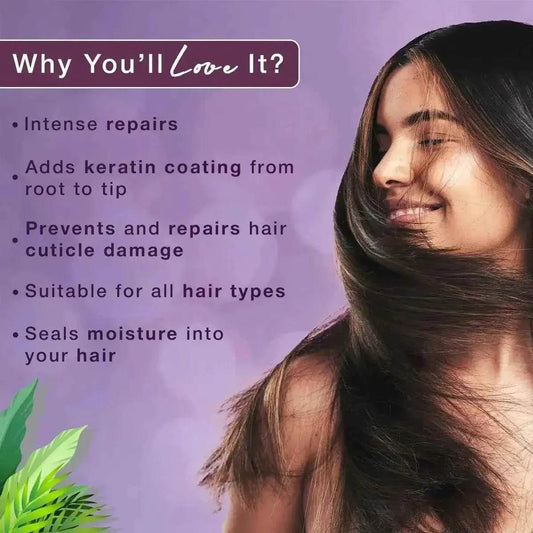 Hilary Rhoda Keratin Hair Spa - Deep Conditioning, Total Hair Repair, Strengthening & Smoothing, 1000ml (For All Hair Types)