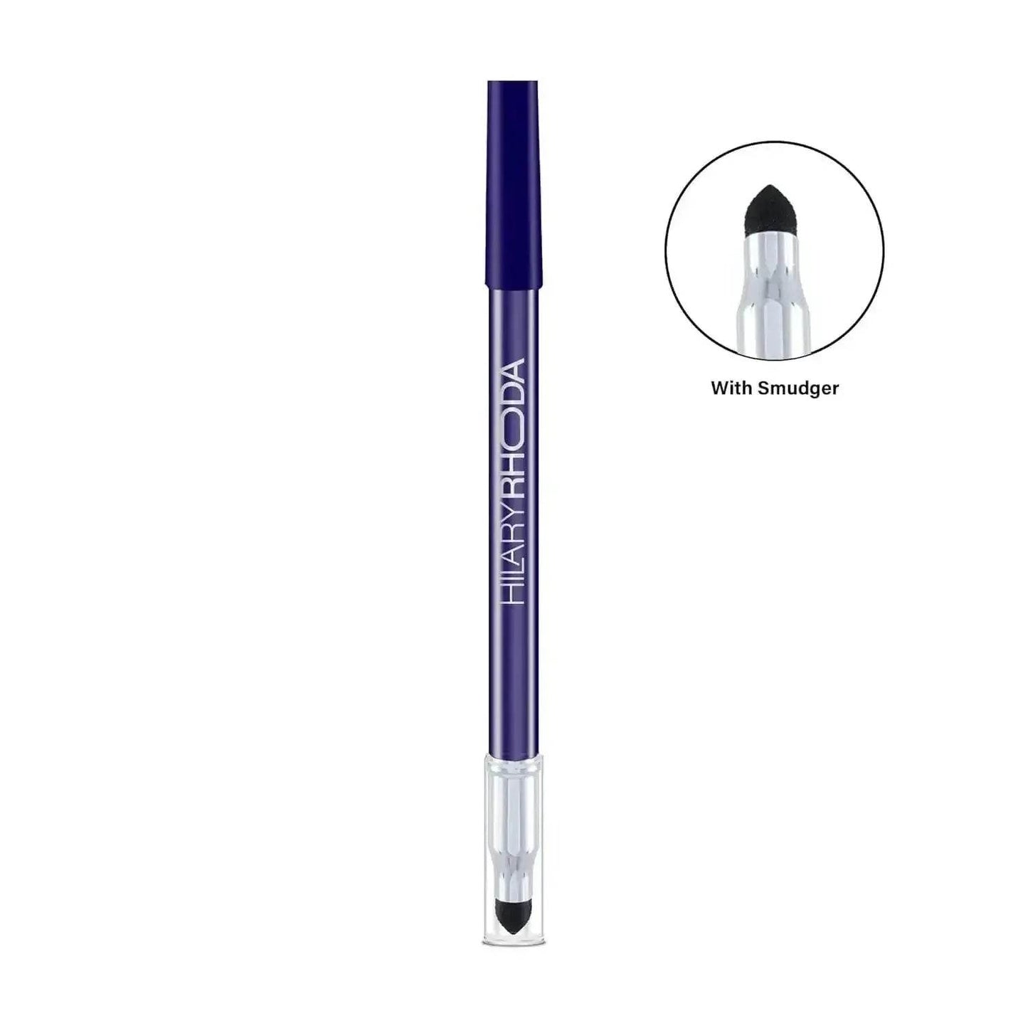hilary rhoda play n blend gel eyeliner | one stroke application | highly pigmented, matte & shimmer finish | 2-in-1 smudger + eyeliner (dark blue topaz, shade 05) 1.5g