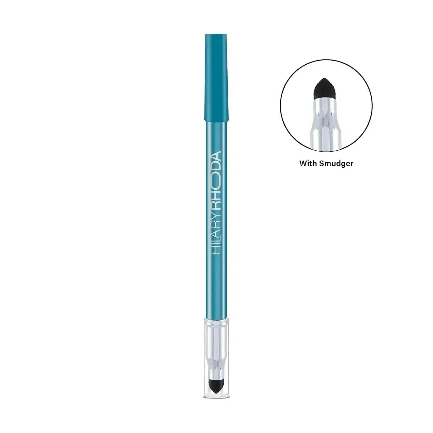 Hilary Rhoda Play n Blend Gel Eyeliner | One Stroke Application | Highly Pigmented, Matte & Shimmer Finish | 2-in-1 Smudger + Eyeliner (Deep Green, Shade 06) 1.5g