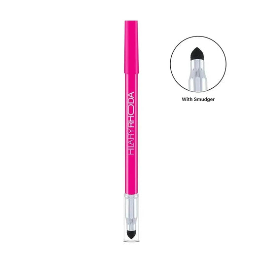 Hilary Rhoda Play n Blend Gel Eyeliner | One Stroke Application | Highly Pigmented, Matte & Shimmer Finish | 2-in-1 Smudger + Eyeliner (Romantic Pink, Shade 07) 1.5g