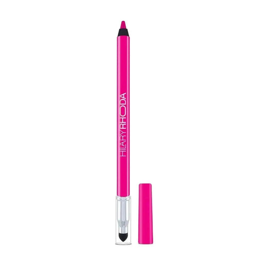 Hilary Rhoda Play n Blend Gel Eyeliner | One Stroke Application | Highly Pigmented, Matte & Shimmer Finish | 2-in-1 Smudger + Eyeliner (Romantic Pink, Shade 07) 1.5g