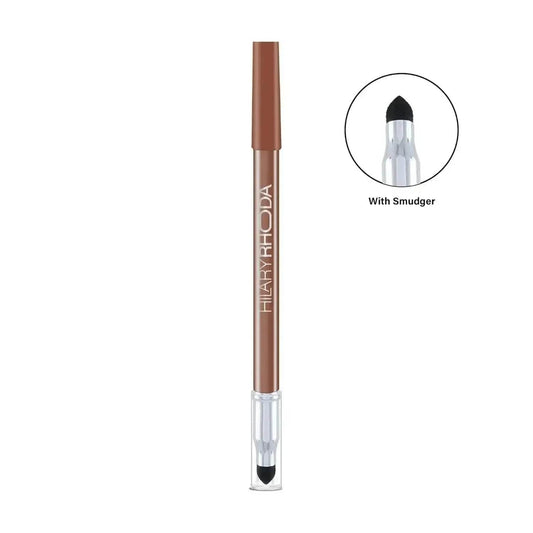 Hilary Rhoda Play n Blend Gel Eyeliner | One Stroke Application | Highly Pigmented, Matte & Shimmer Finish | 2-in-1 Smudger + Eyeliner (Shimmer Brown, Shade 11) 1.5g