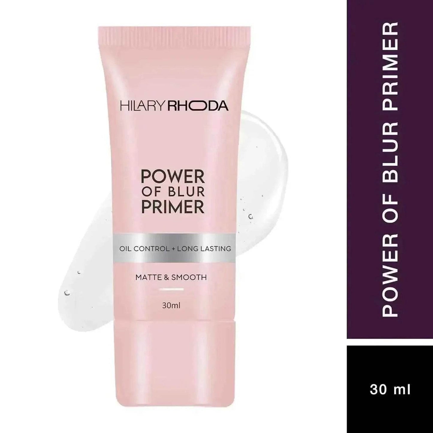 hilary rhoda power of blur primer - lightweight, silicone-based, matte finish, oil-control, infused with vitamins a & e, waterproof, 30ml