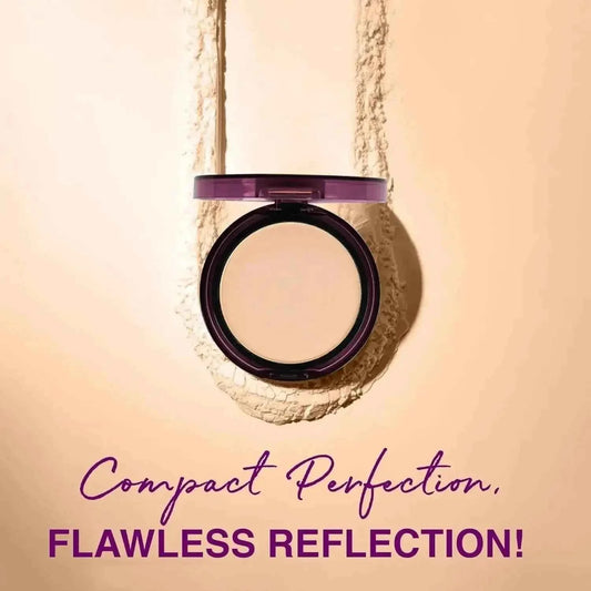 Hilary Rhoda Skin Perfecting Compact Powder - Caramel Puff (Shade 06) | Oil Control & Matte Finish | Buildable Coverage | Easily Blendable | 6g - Gehnasale