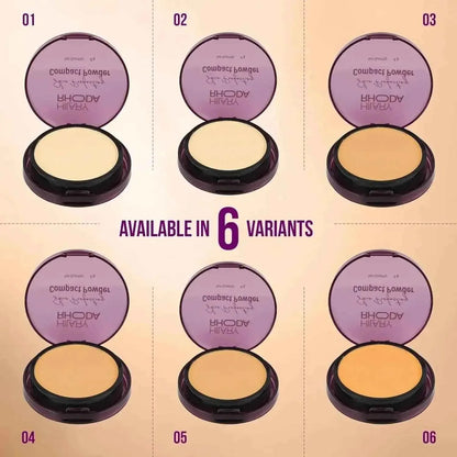 Hilary Rhoda Skin Perfecting Compact Powder - Caramel Puff (Shade 06) | Oil Control & Matte Finish | Buildable Coverage | Easily Blendable | 6g - Gehnasale