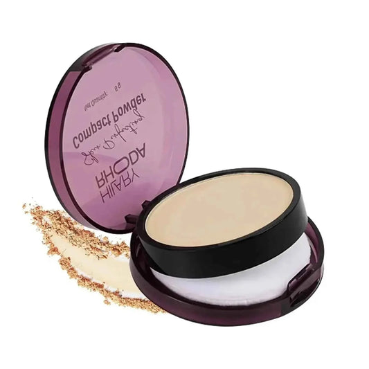 Hilary Rhoda Skin Perfecting Compact Powder - Nude Beige (Shade 04) | Oil Control & Matte Finish | Buildable Coverage | 6g - Gehnasale