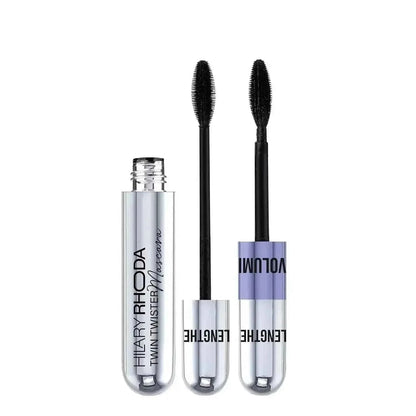 Hilary Rhoda Twin Twister Mascara | Volumizes & Lengthens | Waterproof, Smudge-Proof, Clump-Free | Enhances Curl | Highly Pigmented (12ml) - Gehnasale