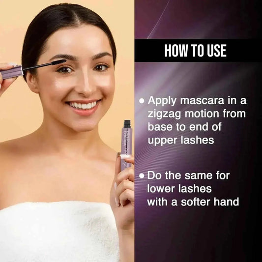 Hilary Rhoda Volume High Mascara | Smudge-Free, Water-Resistant | Volumizing, Long-Wear, Lash-Lift Effect | Black Mascara (7.5ml) - Gehnasale