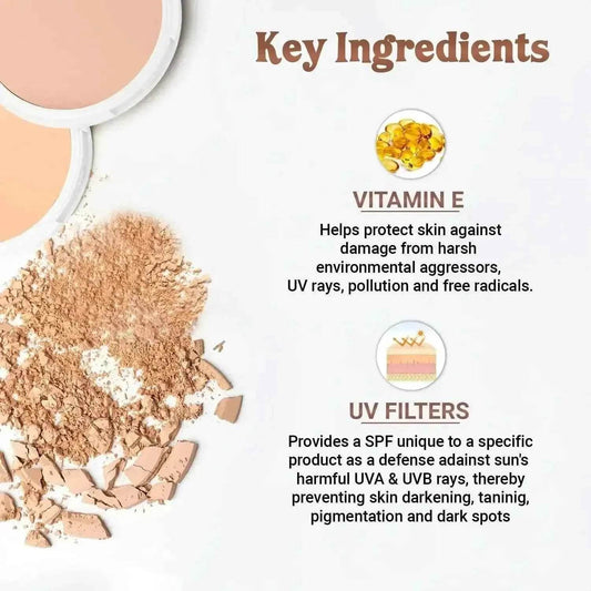 Iba Pure Skin Mattifying Compact – Medium Shell (9g) | Long Wear | Oil-Free Matte Finish with SPF 15 | Even Coverage | Natural, Halal & Vegan Makeup