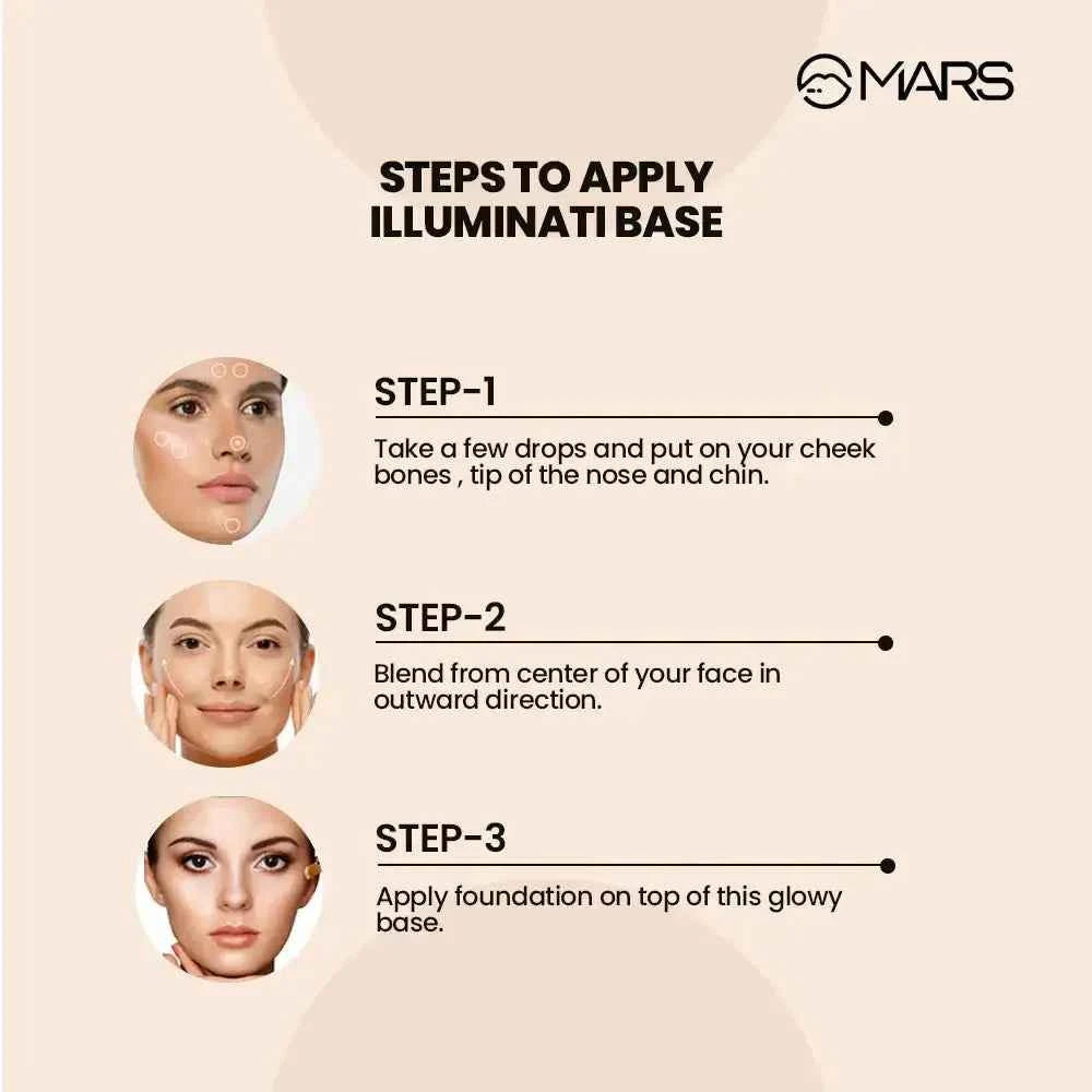 illuminati strobe cream | illuminating makeup base for glowing skin – 45ml - gehnasale