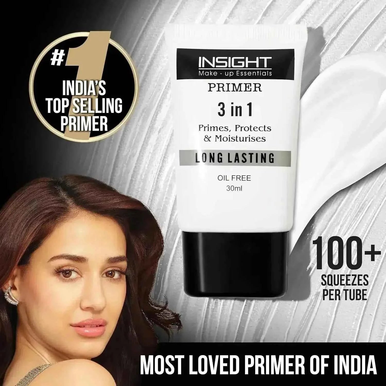 Insight Cosmetics 3 in 1 Face Primer - Hydrating, Lightweight & Long-Lasting, 30ml