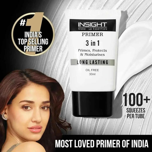 Insight Cosmetics 3 in 1 Face Primer - Hydrating, Lightweight & Long-Lasting, 30ml