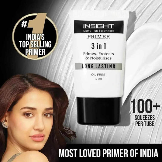 Insight Cosmetics 3 in 1 Face Primer - Hydrating, Lightweight & Long-Lasting, 30ml
