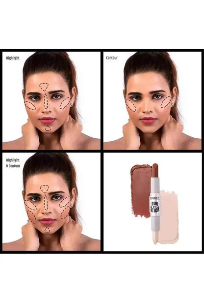Insight Cosmetics Duo Stick Conceal Contour + Highlighter, 8.5gm (Duo-03)