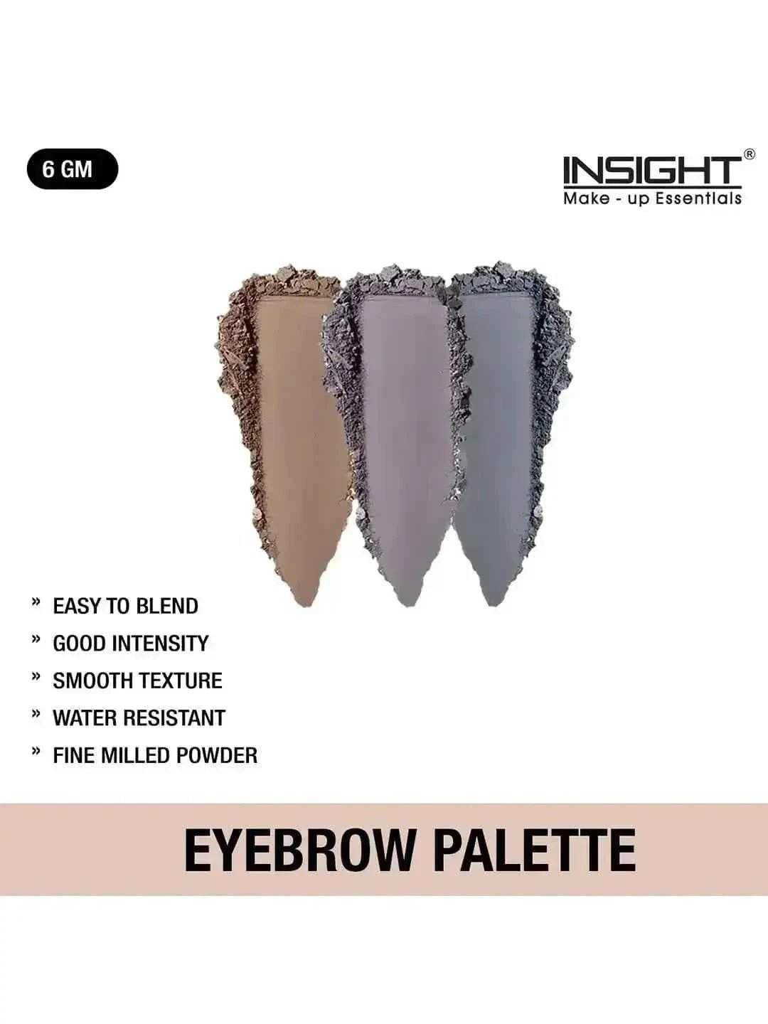 Insight Cosmetics Eyebrow Palette | Blendable, Travel-Friendly, 6g