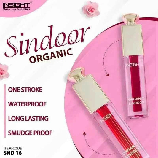 Insight Cosmetics Organic Liquid Sindoor | Long-Lasting, Smudge-Proof & Quick-Dry (SND16-R)