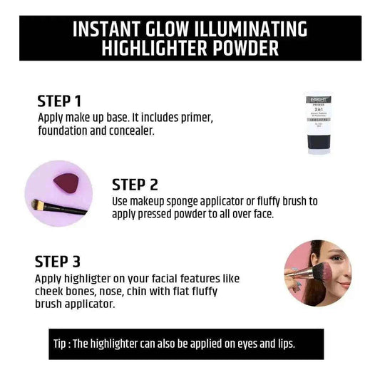 Insight Instant Glow Illuminating Highlighter | SPF 24, Matte Finish, Blendable & Long-Lasting (C-37=LNY15)