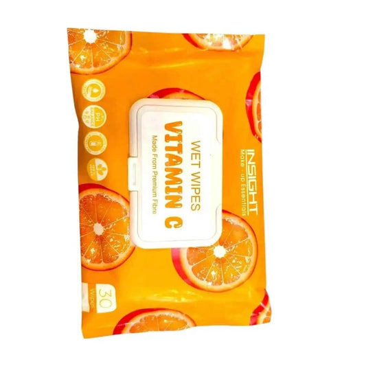 Insight Wet Wipes with Vitamin C - Premium Fiber, Refreshing & Hydrating