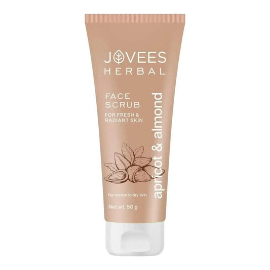 Jovees Herbal Apricot & Almond Face Scrub (50g) | Tan Removal & Smooth Skin