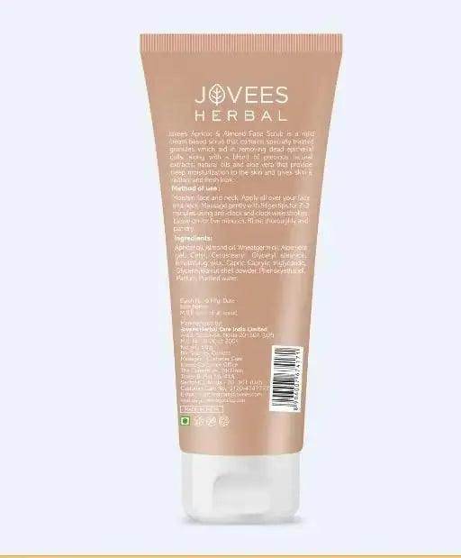 Jovees Herbal Apricot & Almond Face Scrub (50g) | Tan Removal & Smooth Skin