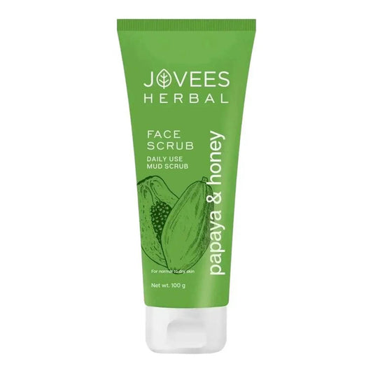 Jovees Herbal Papaya & Honey Face Scrub (50g) | For Normal to Dry Skin