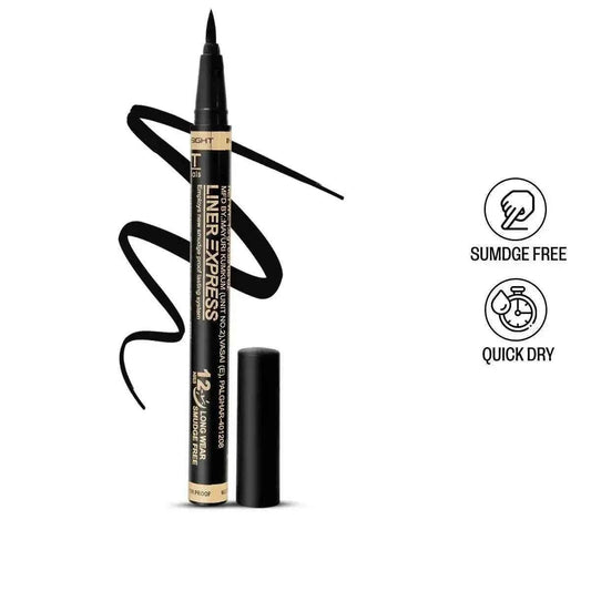 Liner Express Eyepen - Shiny Black | Precision Tip, Smudge-Proof, Long-Lasting