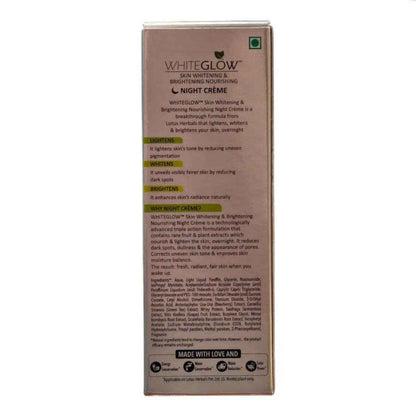 Lotus Herbals WhiteGlow Skin Whitening & Brightening Nourishing Night Cream - Gehnasale
