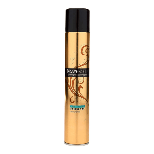 Lusty Soul Nova Gold Super Hold Hair Spray for Men & Women | Professional Strong Hold Hair Styling Spray | No Stiffness & Natural Finish | 400ml (Pack of 1)