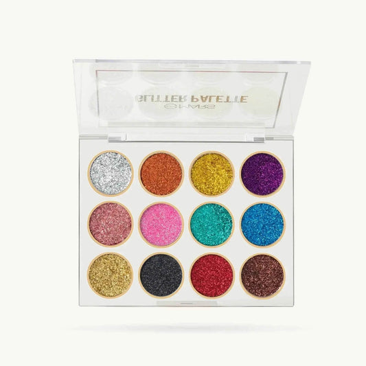 Mars Glitter Eyeshadow Palette – 9 Sparkling Shades | High-Impact Shine | Long-Lasting & Easy to Blend | Party & Festive Eye Makeup