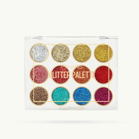 Mars Glitter Eyeshadow Palette – 9 Sparkling Shades | High-Impact Shine | Long-Lasting & Easy to Blend | Party & Festive Eye Makeup
