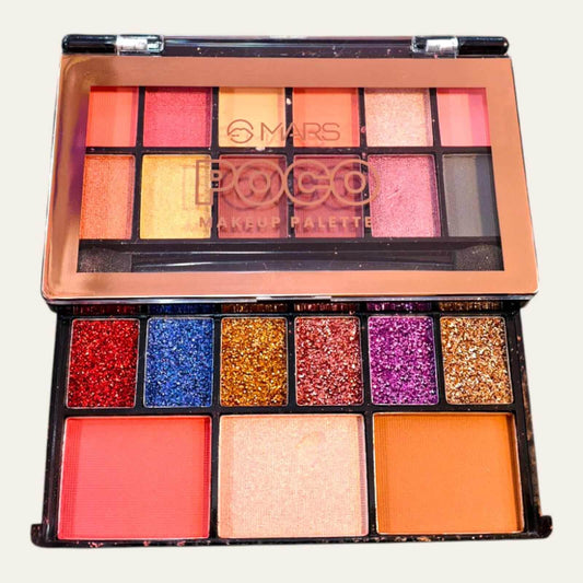 Mars Poco Makeup Palette – All-in-One Face & Eye Kit | Includes Blush, Highlighter, Eyeshadow | Travel-Friendly | Blendable & Long-Lasting