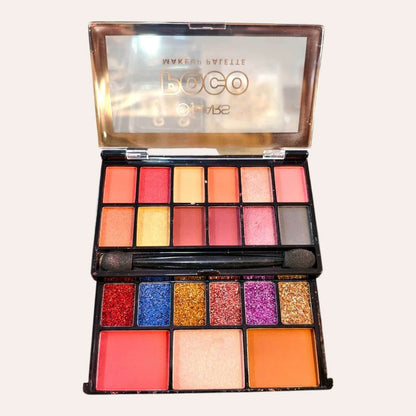 Mars Poco Makeup Palette – All-in-One Face & Eye Kit | Includes Blush, Highlighter, Eyeshadow | Travel-Friendly | Blendable & Long-Lasting