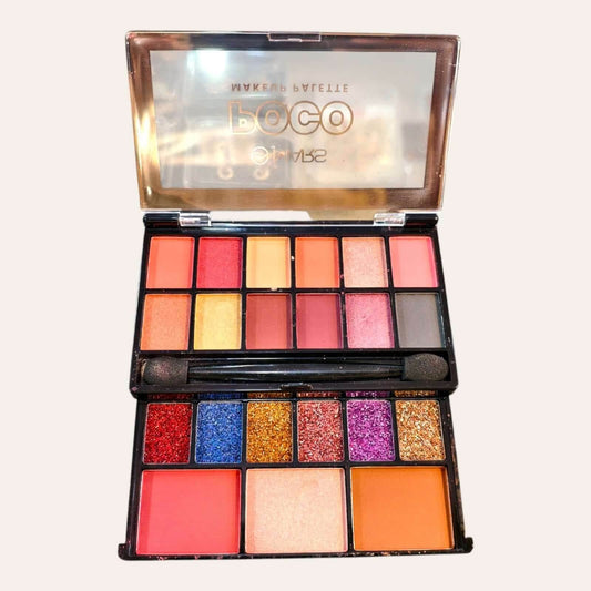 Mars Poco Makeup Palette – All-in-One Face & Eye Kit | Includes Blush, Highlighter, Eyeshadow | Travel-Friendly | Blendable & Long-Lasting