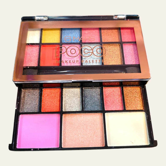 Mars Poco Makeup Palette – Shade 02 | Designed in India | 3-in-1 Face & Eye Palette with Blush, Highlighter & Eyeshadow | Compact, Travel-Friendly & Long-Lasting