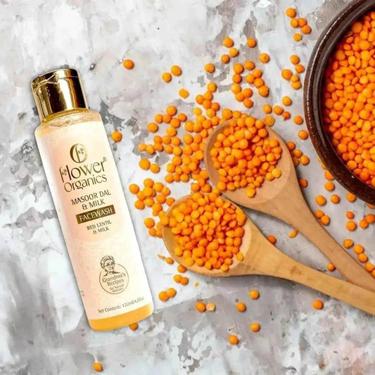 🌿 Masoor Dal & Milk Face Wash – Deep Cleansing & Glow Boosting (120ml) | Natural Skincare for Radiant Skin