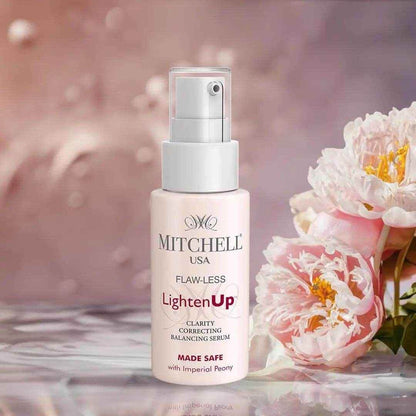 Mitchell USA Flawless Lighten Up Face Serum – 50ml | 10% Niacinamide + Alpha Arbutin + Vitamin C | Anti-Acne, Dark Spot Corrector & Brightening Serum