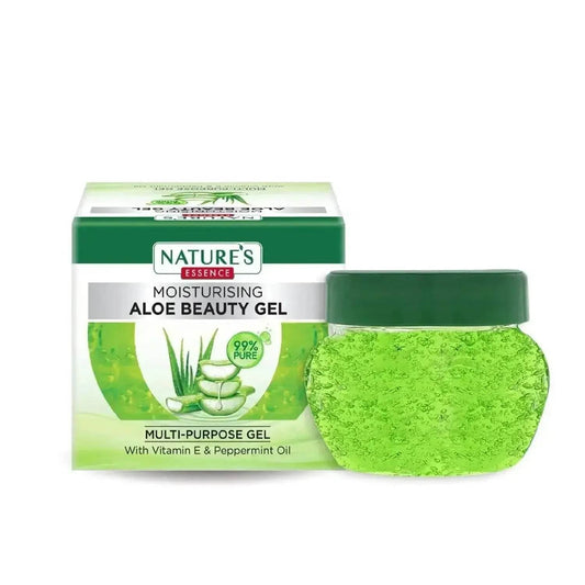 Nature's Essence Aloe Vera Gel – Hydrating & Soothing Gel for Face, Body & Hair | Non-Greasy Formula for Skin Nourishment & Sunburn Relief | 100g
