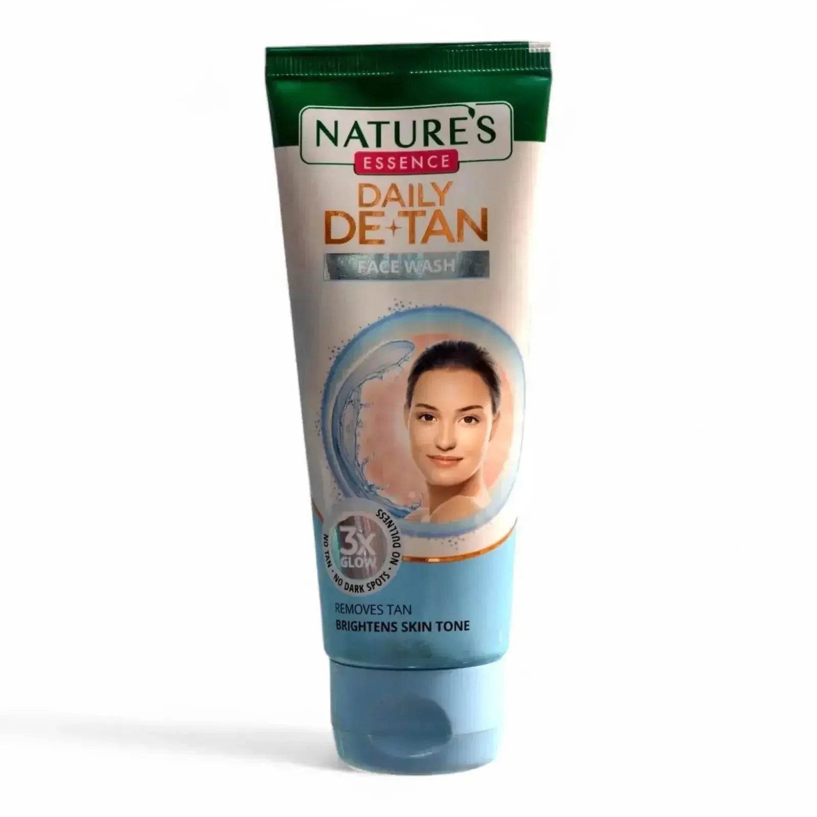 Nature's Essence Daily De-Tan Face Wash | Brightening & Tan Removal | 100ml / 50g