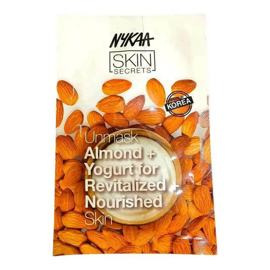 Nykaa Skin Secrets Unmask Sheet Mask | Almond & Yogurt | Revitalized & Nourished Skin