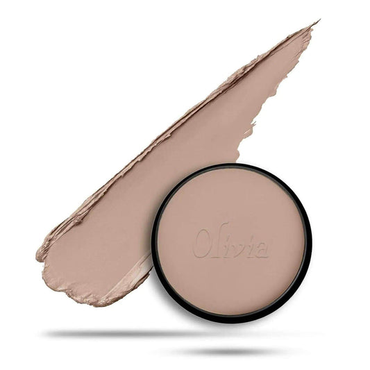 Olivia Powder Waterproof Pan Cake Natural Beige Makeup Concealer, Dry 25g, Shade No. 25