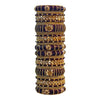 Purple Bangles Set – 26 Pcs with Intricate Gold & Stone Work