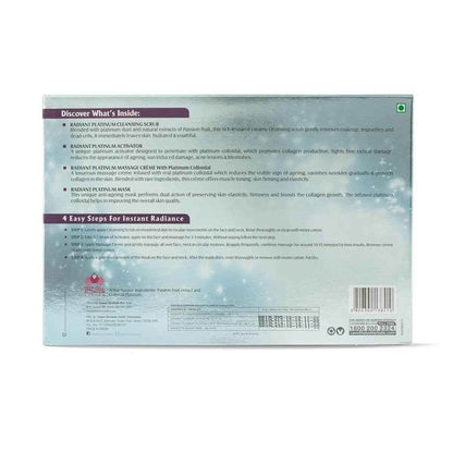 Radiant Platinum Cellular Anti-Ageing Facial Kit by Lotus Herbals – 37g