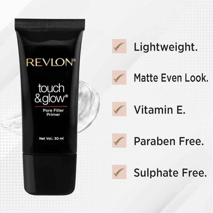 Revlon Touch & Glow Pore Filler Primer - Smooths and Minimizes Pores - Gehnasale
