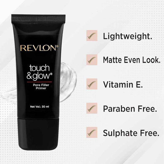 Revlon Touch & Glow Pore Filler Primer - Smooths and Minimizes Pores - Gehnasale
