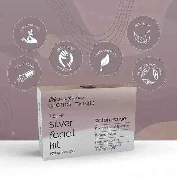 silver facial kit – single use | 5-step home facial for bright, radiant skin