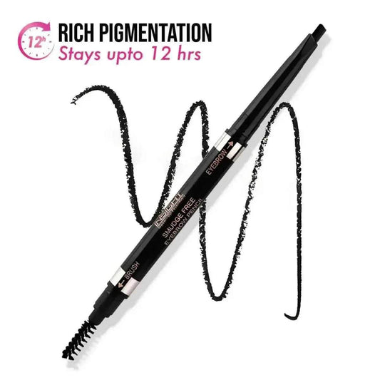 Smudge Free Eyebrow Pencil Black | Waterproof, Long-Lasting & Precision Tip